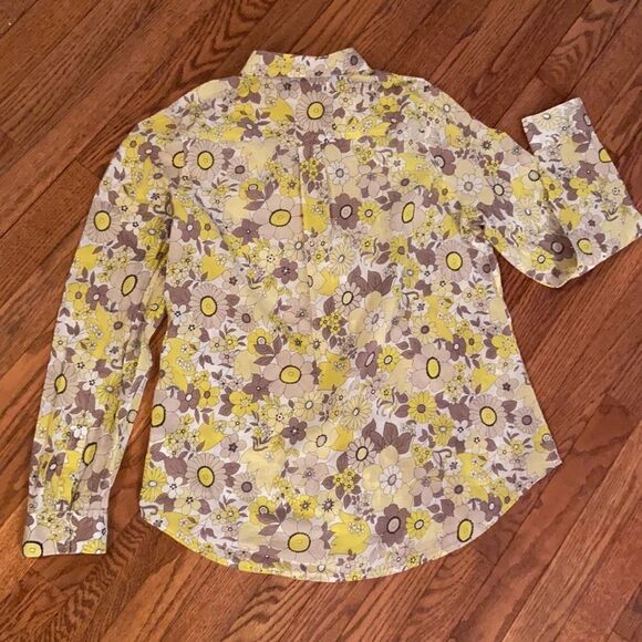 Old Navy size M floral shear button up - Picture 5 of 7